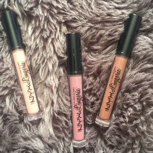 NYX lingerie liquid lipsticks.